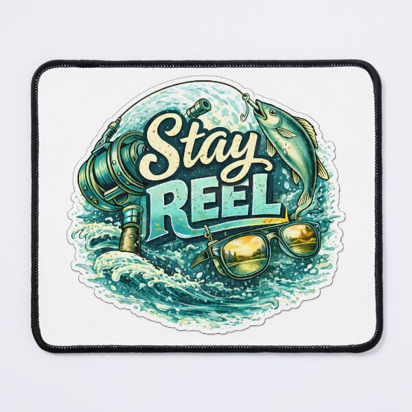 Item preview, Stay Reel – Cool Fishing Pun Lifestyle Design designed and sold by SVALANART.