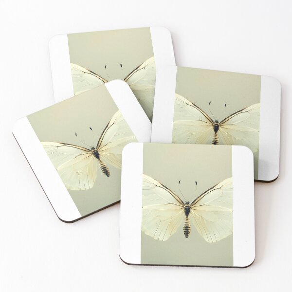 Item preview, Vintage Cream Butterfly Specimen-Echoes of nature designed and sold by The Theodore.