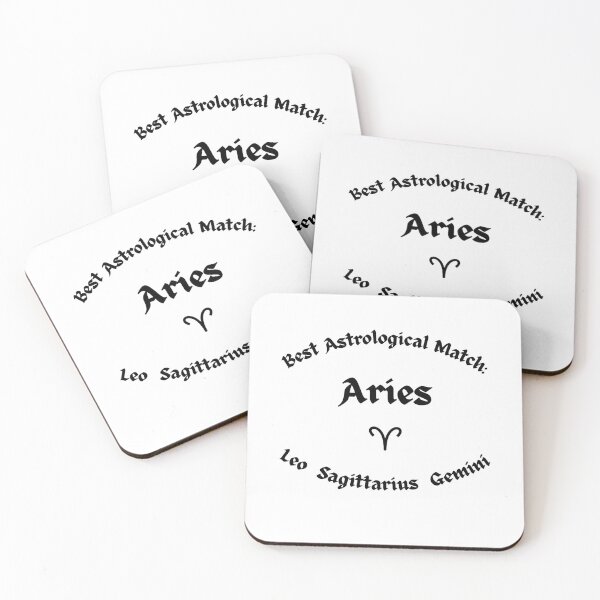 Item preview, Aries Zodiac Sign – Clean Astrology Typography Design designed and sold by MOKRONOS.