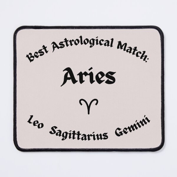 Item preview, Aries Zodiac Sign – Clean Astrology Typography Design designed and sold by MOKRONOS.
