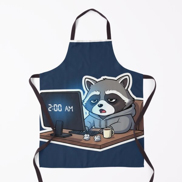 Item preview, Anime Raccoon Freelancer Exhausted designed and sold by FRADEX STORE.