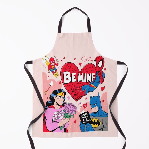 Artikelvorschau, Witzige Superhelden-Valentinstagsgrüße | Be Mine DC Marvel Crossover entworfen und verkauft von Midnight Veil Designs.