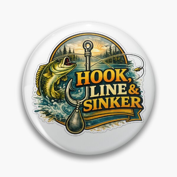 Item preview, Hook, Line & Sinker – Classic Fishing Statement Design designed and sold by SVALANART.