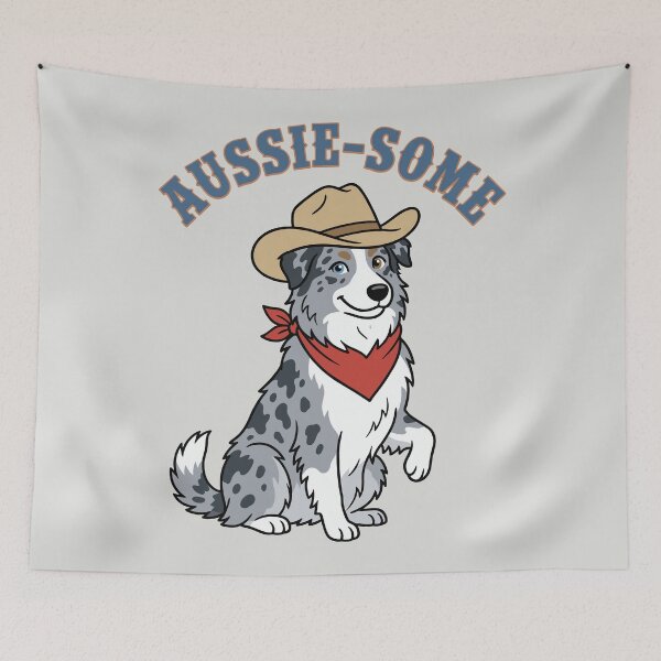 Item preview, Aussie-some - Cowboy Australian Shepherd designed and sold by DigitalGlade.