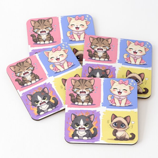 Item preview, Cute kittens expression  designed and sold by prints-passion-hub.