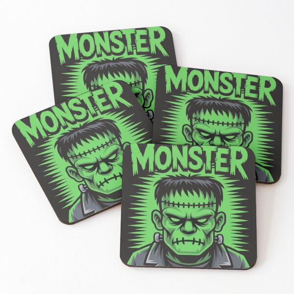 Item preview, The Monster – Neon Frankenstein Horror Illustration designed and sold by dortmond.