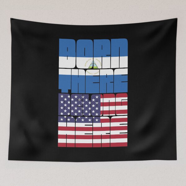 Item preview, Born Nicaragua Belong American designed and sold by FlagX.