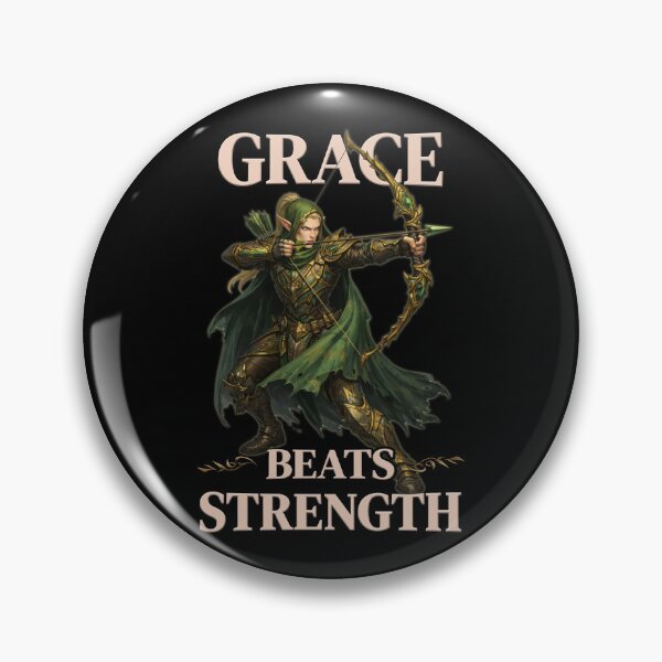 Item preview, Grace Beats Strength - Fantasy Elven Archer designed and sold by SHHCreations.