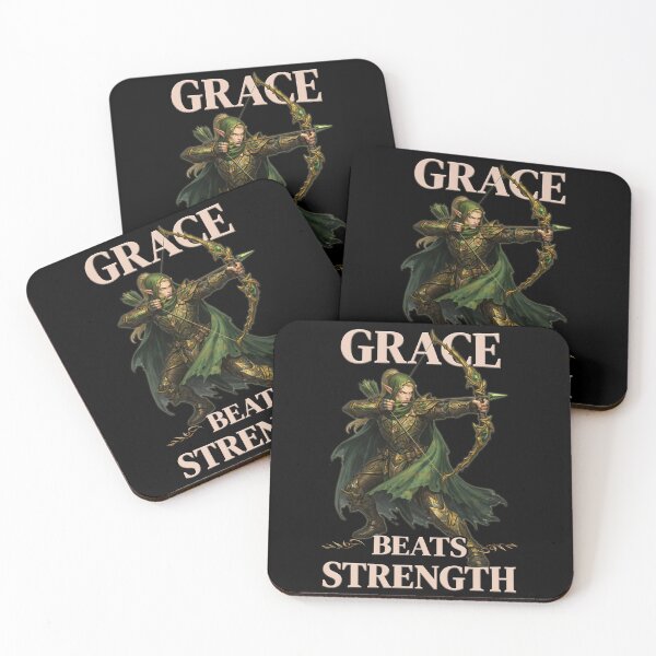 Item preview, Grace Beats Strength - Fantasy Elven Archer designed and sold by SHHCreations.