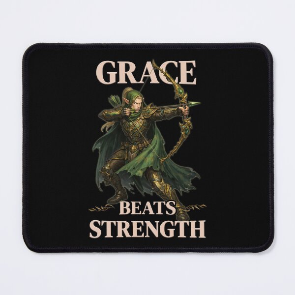 Item preview, Grace Beats Strength - Fantasy Elven Archer designed and sold by SHHCreations.