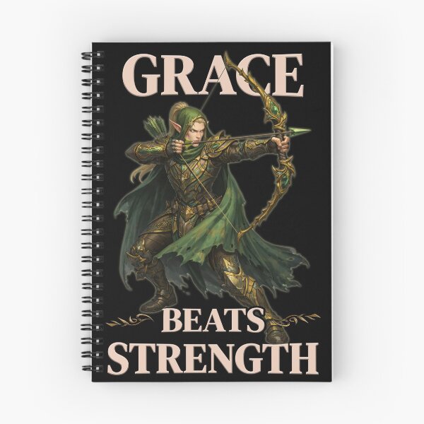 Item preview, Grace Beats Strength - Fantasy Elven Archer designed and sold by SHHCreations.