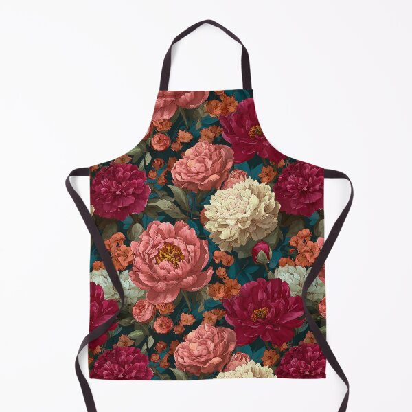 Item preview, Deep Teal & Burgundy Botanical Bloom designed and sold by AestheticsTime.