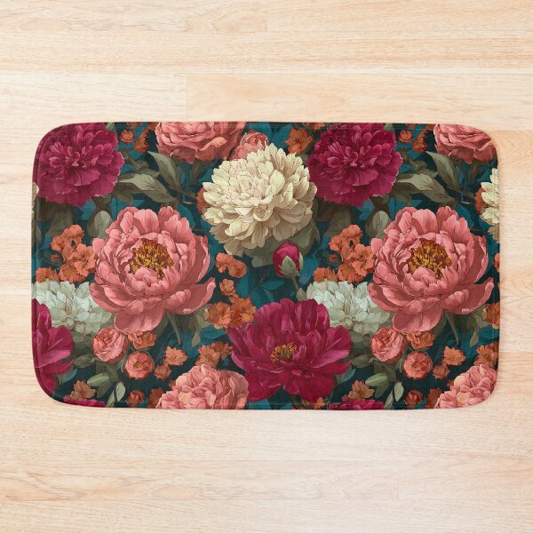 Item preview, Deep Teal & Burgundy Botanical Bloom designed and sold by AestheticsTime.