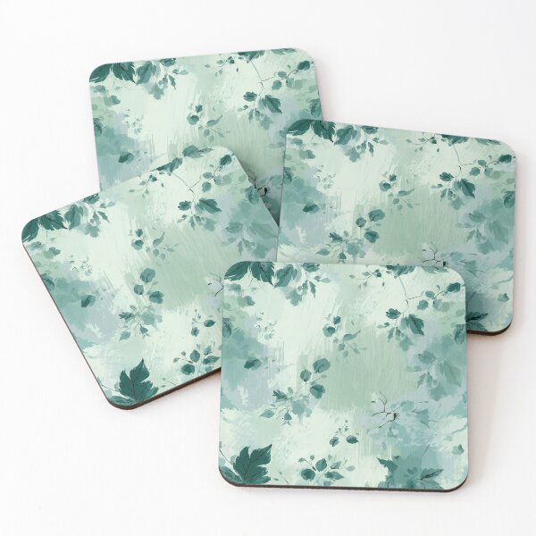Item preview, Green design with branches and leaves designed and sold by Goca Shop.