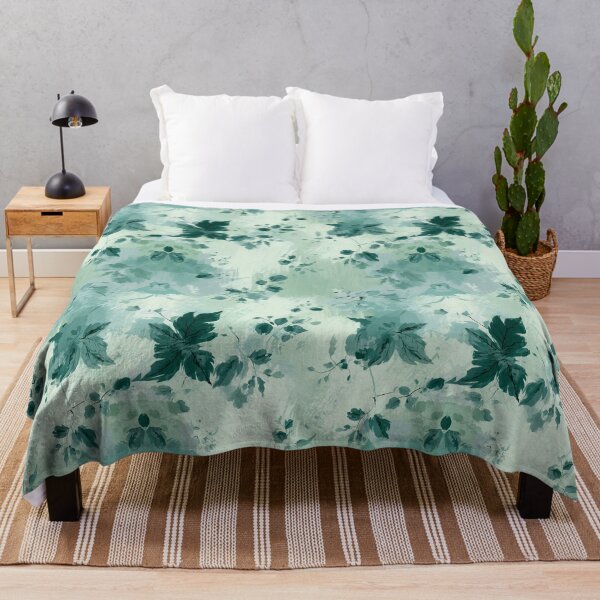 Item preview, Green design with branches and leaves designed and sold by Goca Shop.