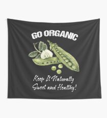 GO ORGANIC - SWEET PEAS Wall Tapestry