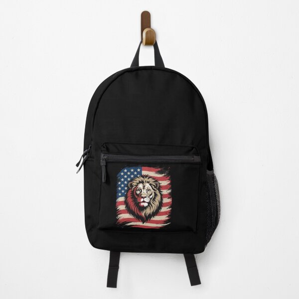 Item preview, USA 4th Of July Lion on Patriotic American Lion designed and sold by DigitaldeligArt.