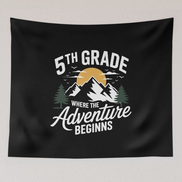 Item preview, 5th Grade Adventure Begins First Day Of School Teacher Kids designed and sold by MarkLeedsArt.