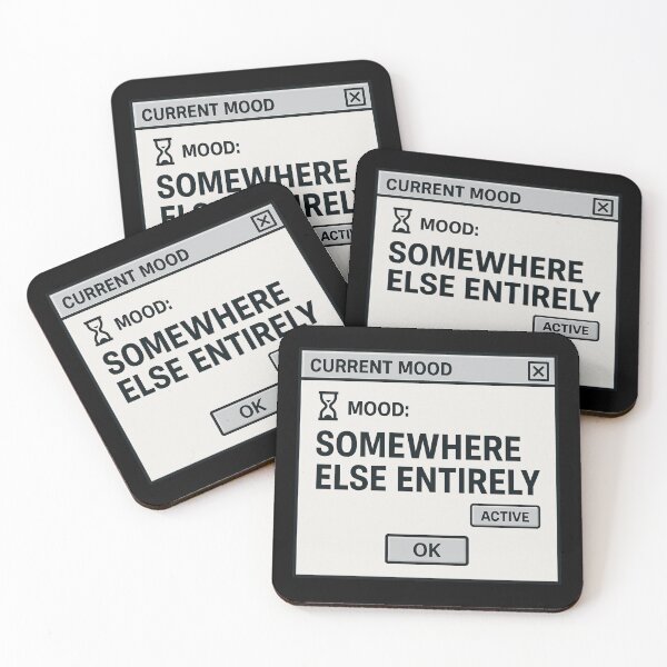 Aperçu de l'œuvre Mood: Somewhere Else Entirely – Humour Internet Rétro Absence Mentale créée et vendue par Mad Factory Designs.