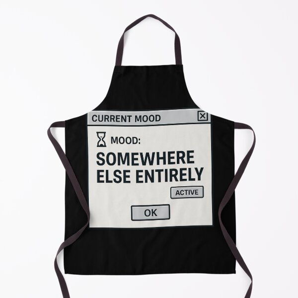 Item preview, Mood: Somewhere Else Entirely – Retro Internet Humor Status Design designed and sold by Mad Factory Designs.