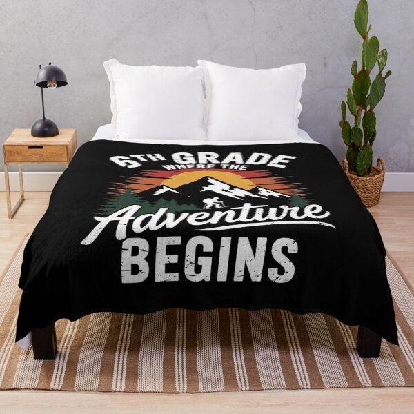 Item preview, 6th Grade Adventure Begins First Day Of School Teacher Kids designed and sold by MarkLeedsArt.