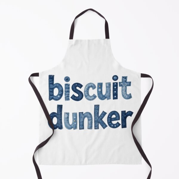 Item preview, BISCUIT DUNKER - IN DENIM FAUX LETTERING designed and sold by AlexOBrienArt.