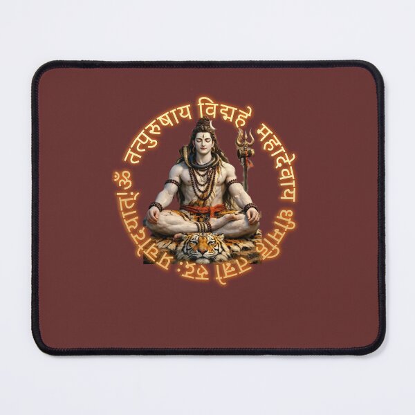 Item preview, Shiv Rudra Gayatri Mantra – Om Tatpurushaya Vidmahe | Divine Shiva Sanskrit Art designed and sold by VeenaArtStudio.