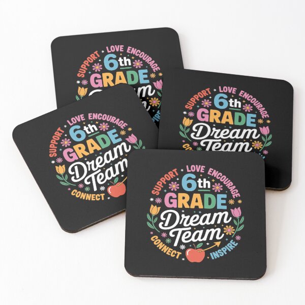 Item preview, 6th Grade Dream Team Back To School Teacher Care Love Floral designed and sold by MarkLeedsArt.