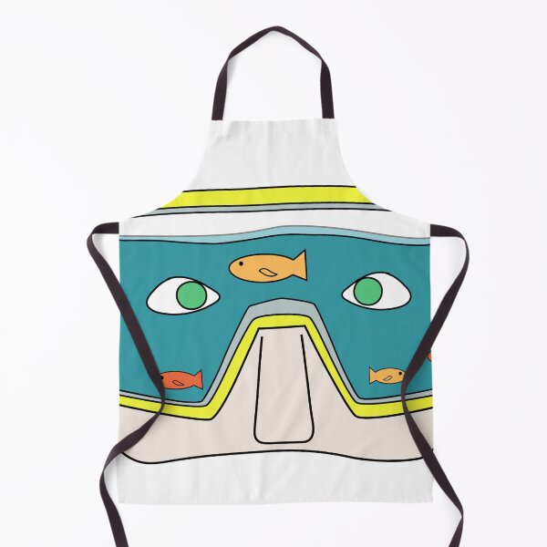Item preview, Scuba Diving Mask Filled With Water and Fish designed and sold by carryonmags.