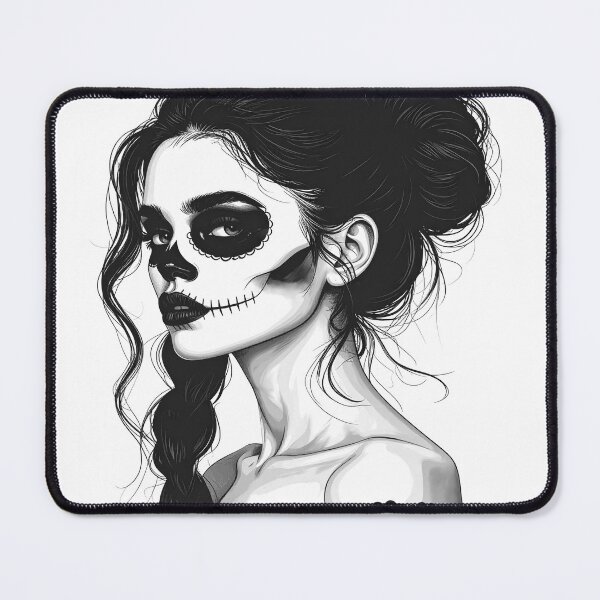 Item preview, Soul in black and white, Day of the Dead, woman designed and sold by LiskoDesign.