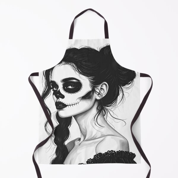 Item preview, Soul in black and white, Day of the Dead, woman designed and sold by LiskoDesign.