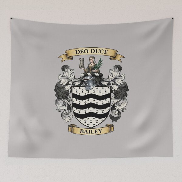 Item preview, The Bailey Family Coat of Arms designed and sold by BagTown Clans.