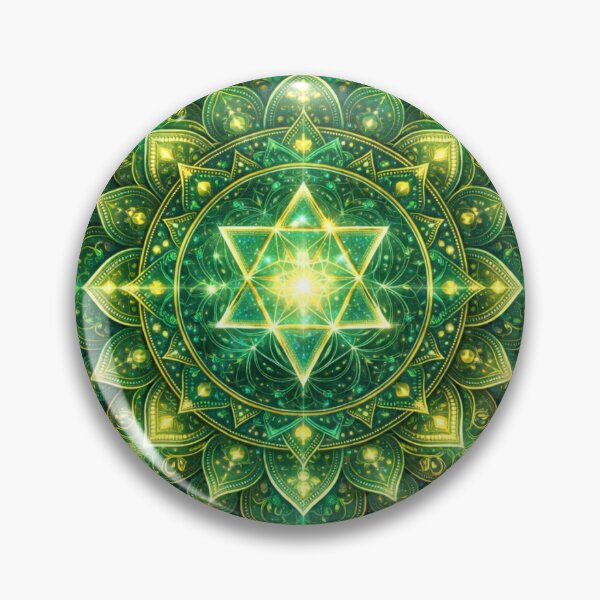 Item preview, Emerald Protection Mandala designed and sold by Line-mood.
