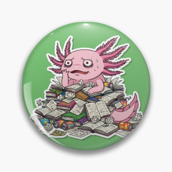 Item preview, Anime Axolotl Student Surviving Exams designed and sold by FRADEX STORE.