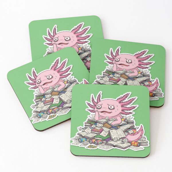 Item preview, Anime Axolotl Student Surviving Exams designed and sold by FRADEX STORE.