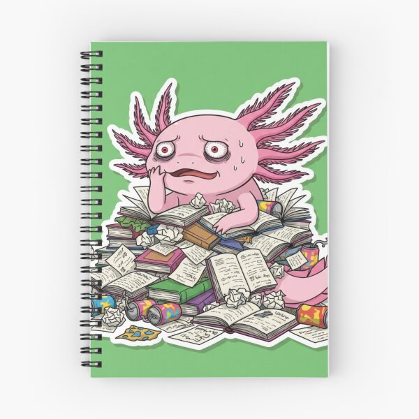 Item preview, Anime Axolotl Student Surviving Exams designed and sold by FRADEX STORE.