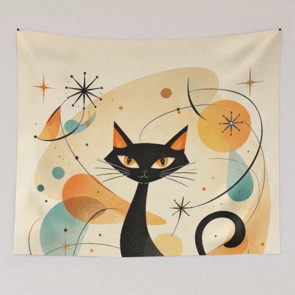 Item preview, Aesthetic Geometric Charn Midmod cat designed and sold by scicilysimonee.