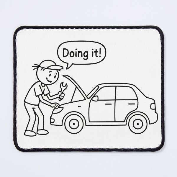 Item preview, Doing it! Fixing Car designed and sold by Chris and Zoe's art shop.
