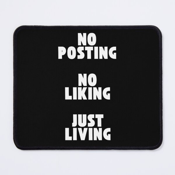 Item preview, No posting no liking just living designed and sold by BlissThreads.