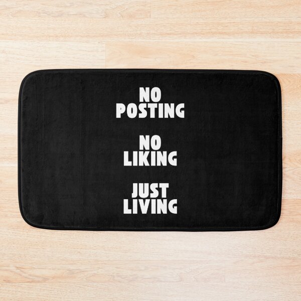 Item preview, No posting no liking just living designed and sold by BlissThreads.