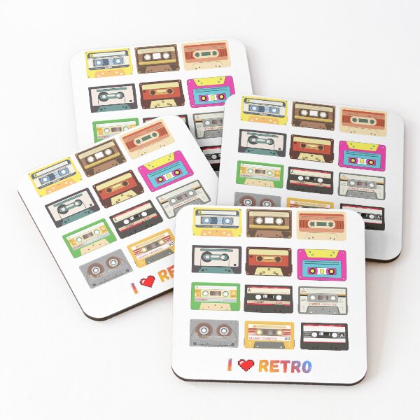 Item preview, I Love Retro T-Shirt – Vintage Audio Tape Illustration for Retro Music Fans designed and sold by KapiPrint.