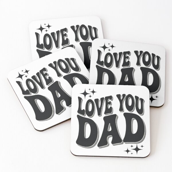Item preview, Love You Dad – Retro Typography Quote Design designed and sold by dortmond.