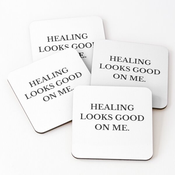 Item preview, Healing looks good on me. – Minimal Affirmation Quote designed and sold by FNJGlobal2023.