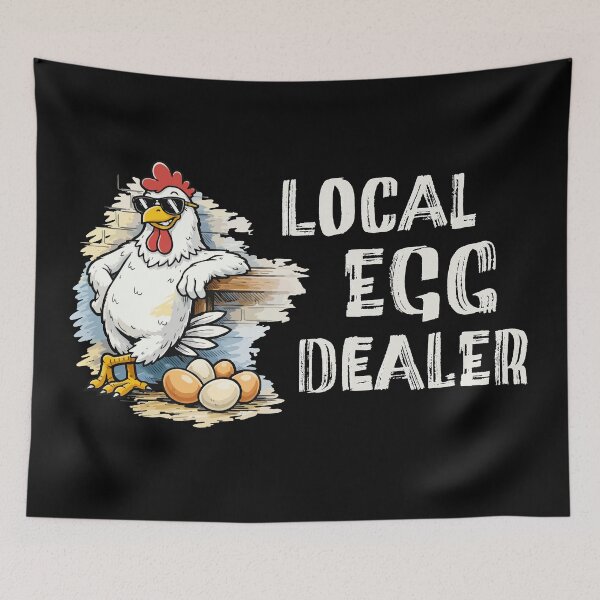Item preview, Local Egg Dealer Funny Rooster Market Farm Shop designed and sold by CreareAT.