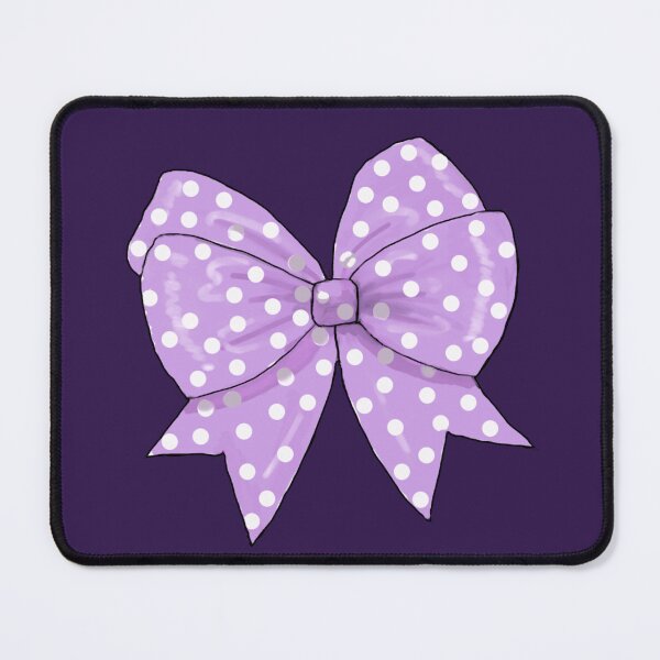 Item preview, Polka Dot Bow, Purple and White, Hand Drawn designed and sold by JoyfulWhimsy.