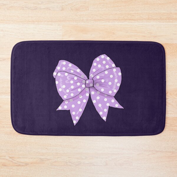 Item preview, Polka Dot Bow, Purple and White, Hand Drawn designed and sold by JoyfulWhimsy.