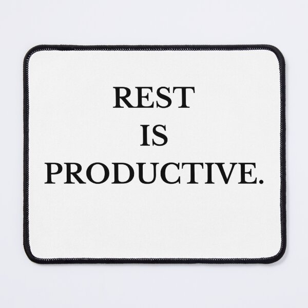 Item preview, Rest is productive. – Minimal Affirmation Quote designed and sold by FNJGlobal2023.