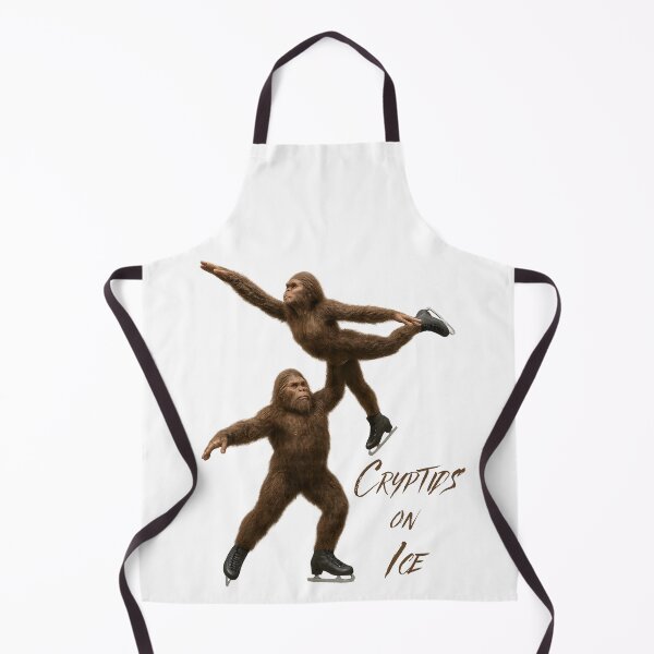 Item preview, Bigfoot Ice Skating, Cryptids on Ice designed and sold by SquirrelDesignLLC.