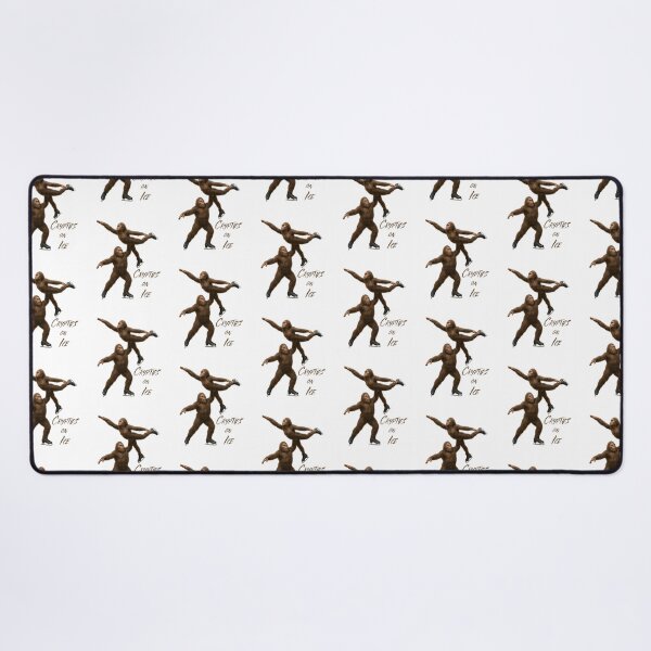 Item preview, Bigfoot Ice Skating, Cryptids on Ice designed and sold by SquirrelDesignLLC.