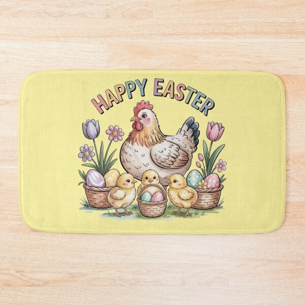 Item preview, Happy Easter – Vintage Mother Hen and Chicks Illustration designed and sold by WikaKowalczyk.